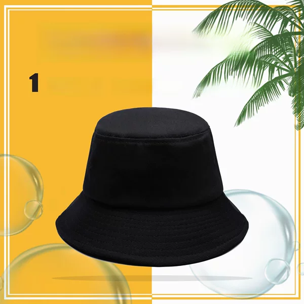 Pure Cotton Fisherman Hat with Custom Logo, Summer Basin Hat, Outdoor Sunshade for Girls, Sun Protection Hat with Printed Embroider for Men