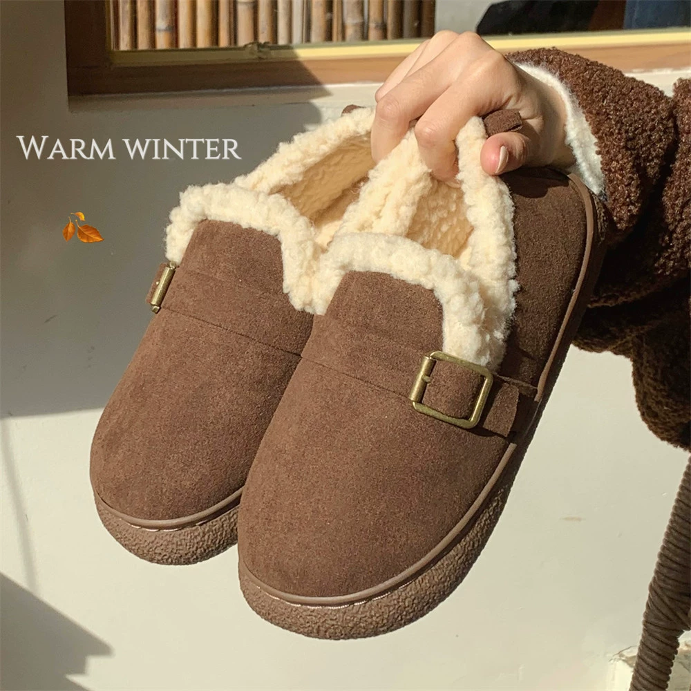 Демисезонная утепляющая обувь для дома, корейские стиль slippers, корейский стиль
