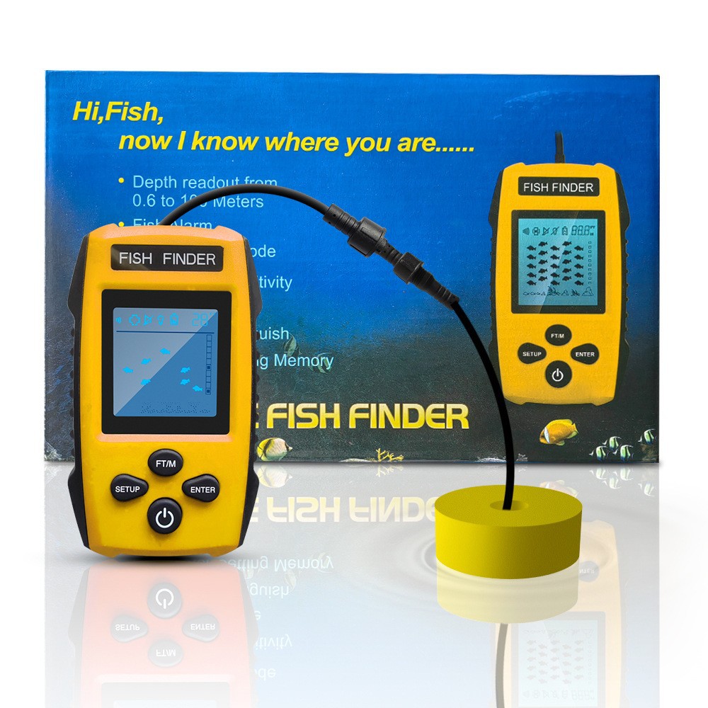 Foreign Trade Fish Finder Ultrasonic Wired Fishing Detector Upgraded Version Fishing Device 100m