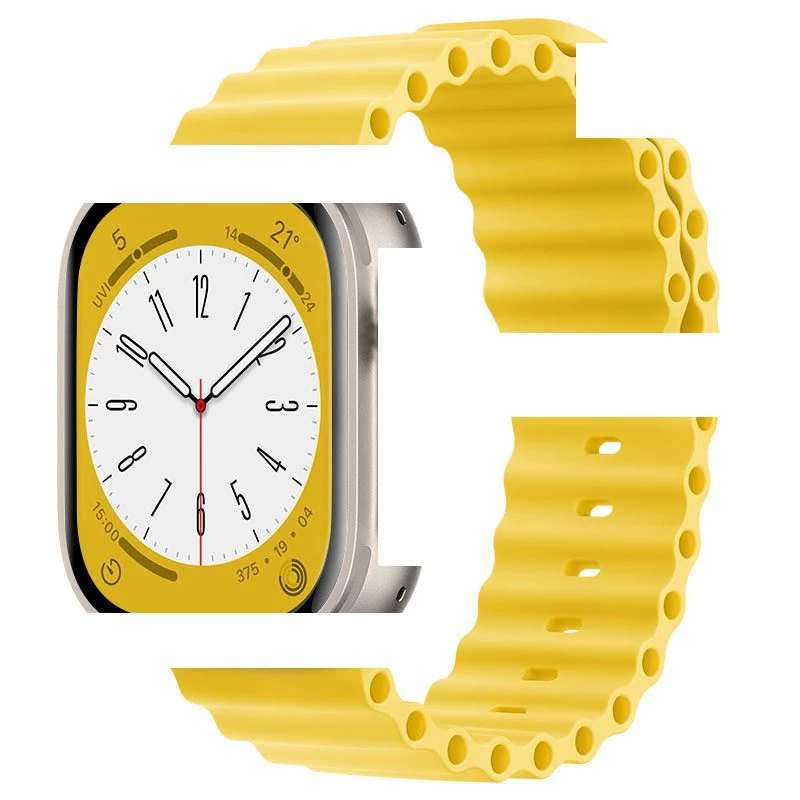 Силиконовый ремешок для часов (PG75) для Apple Watch, океанская застежка, 44/45/46/49 мм, множество цветов