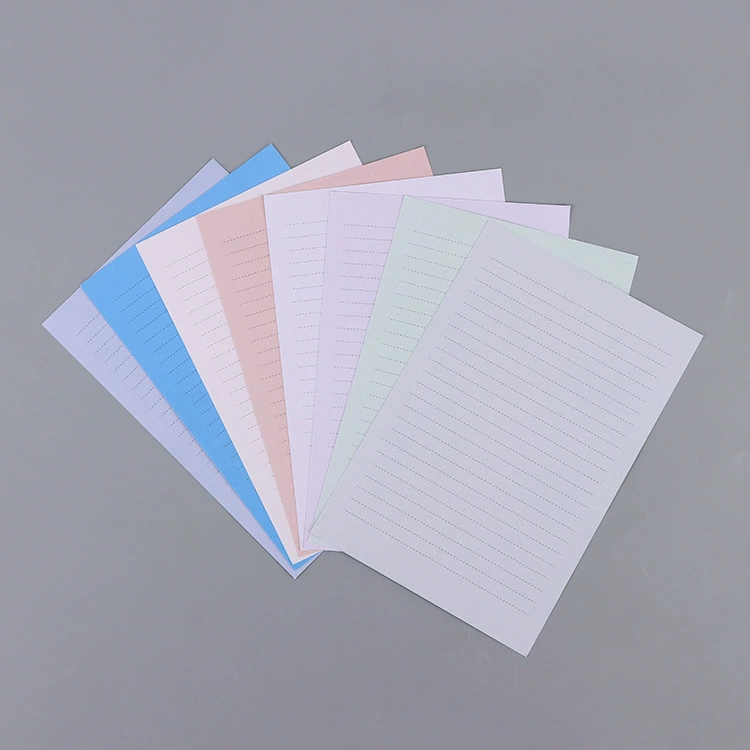 Бумага для писем с индивидуальным дизайном, цветная линейка, формат А4, ручная бумага для писем, ретро-приглашения на вечеринку, бумага для сообщений, оптовая персонализация