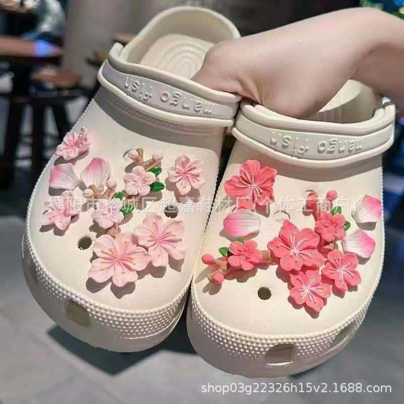 SZ-154 Conjunto de flor de cerezo rosa rosa