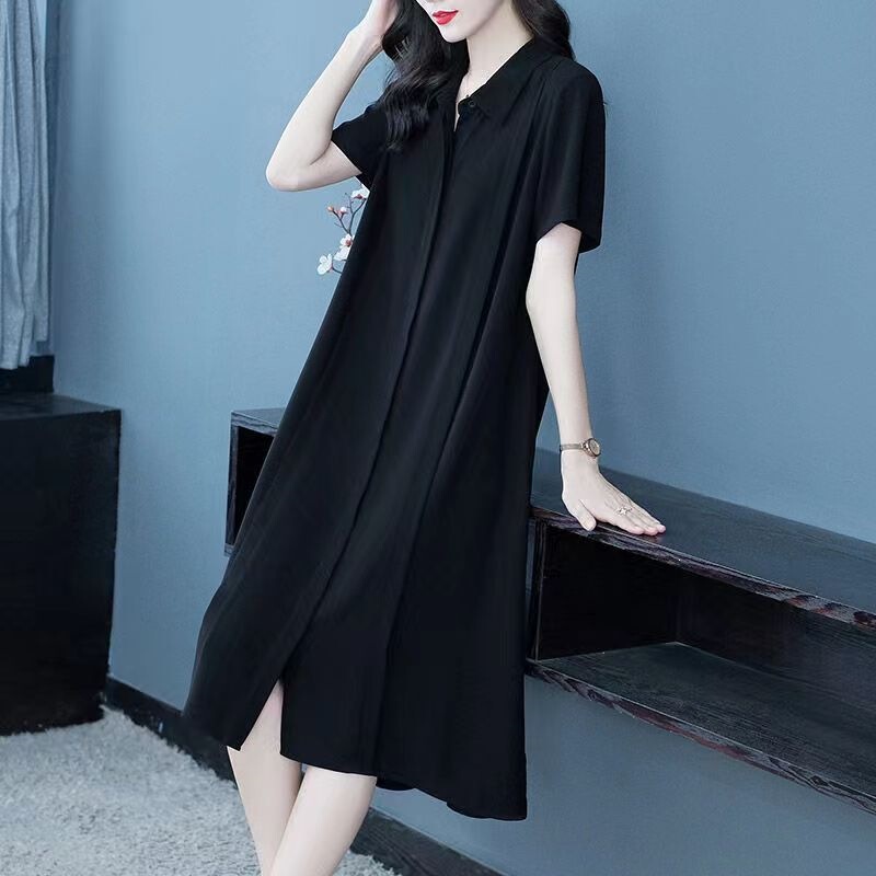 Versatile Women's Long Skirt, Summer Dress, Stylish Top That Covers the Belly and Looks Slimming, New Plus-Size Women's Clothing 2023