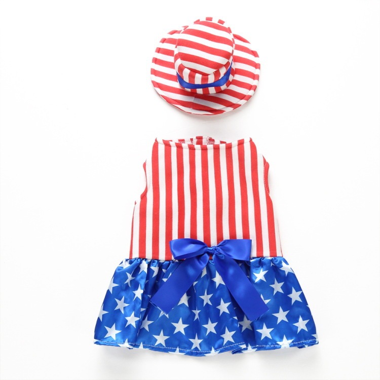 国境を越えたペット服を提供するアメリカ独立日ペット服は犬服の独立日の祝日の服装を責める|undefined