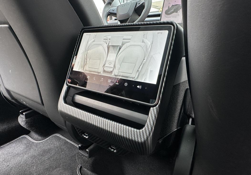 Suitable for Tesla's 25 Model Y Updated Versions: Center Control Panel, Glass Panel, Rear Anti-Kick Protection, Steering Wheel