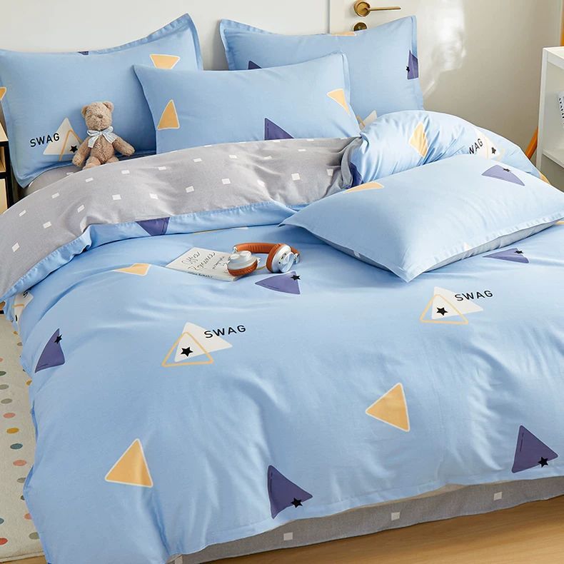 Cobertura de edredón de algodón 100% algodón 1.8m cubierta de edredón individual 150x200x230cm simple estilo nórdico