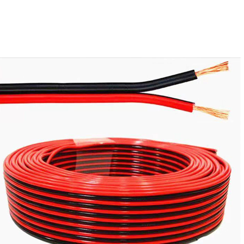 Кабель Tukens 2 Core Sound Copper Copper Copper Aluminum Audio Electronic Line 0.75мм2*2C 1.0мм2*2C