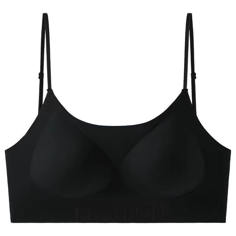 厚みのある5CMシームレスリキッドファンデーションインビジブルブラジャー女性用スパゲッティストラップ大きなU字型美背中小さな胸プッシュアップブラジャー|undefined