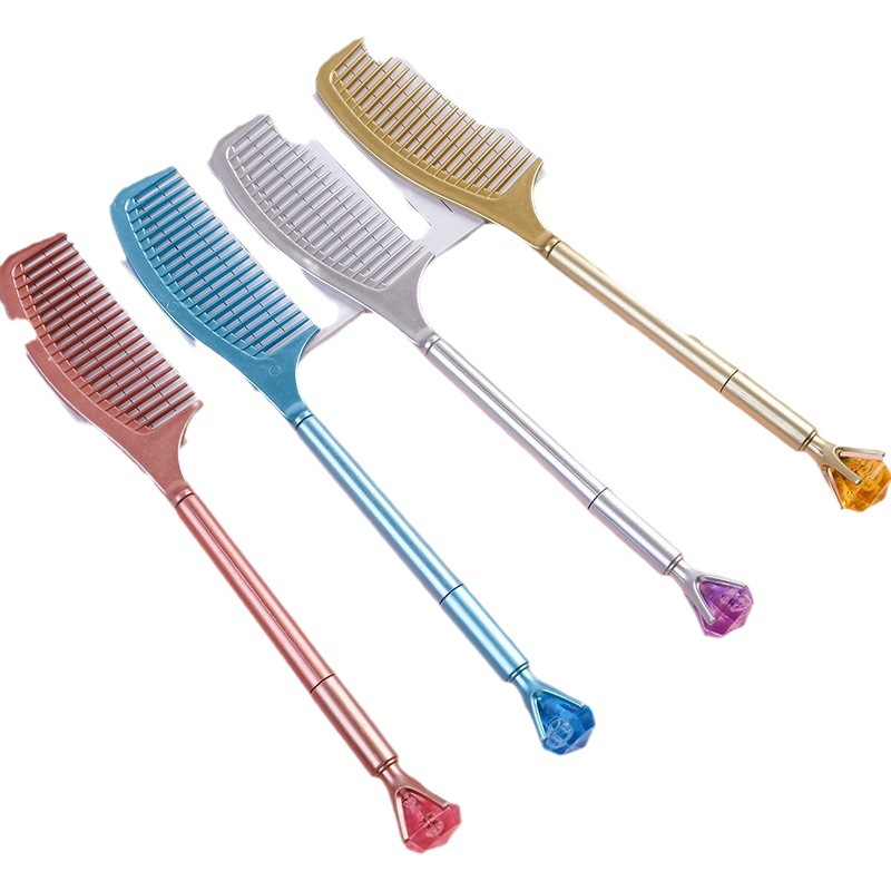Creative Diamond comb gel pen student prize cute stationery shop student water pen office needle tube signature pen