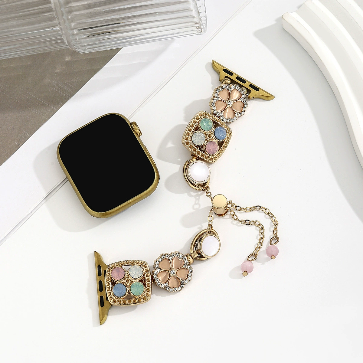 Apple, huawei, watch strap drop-shaped with zircon