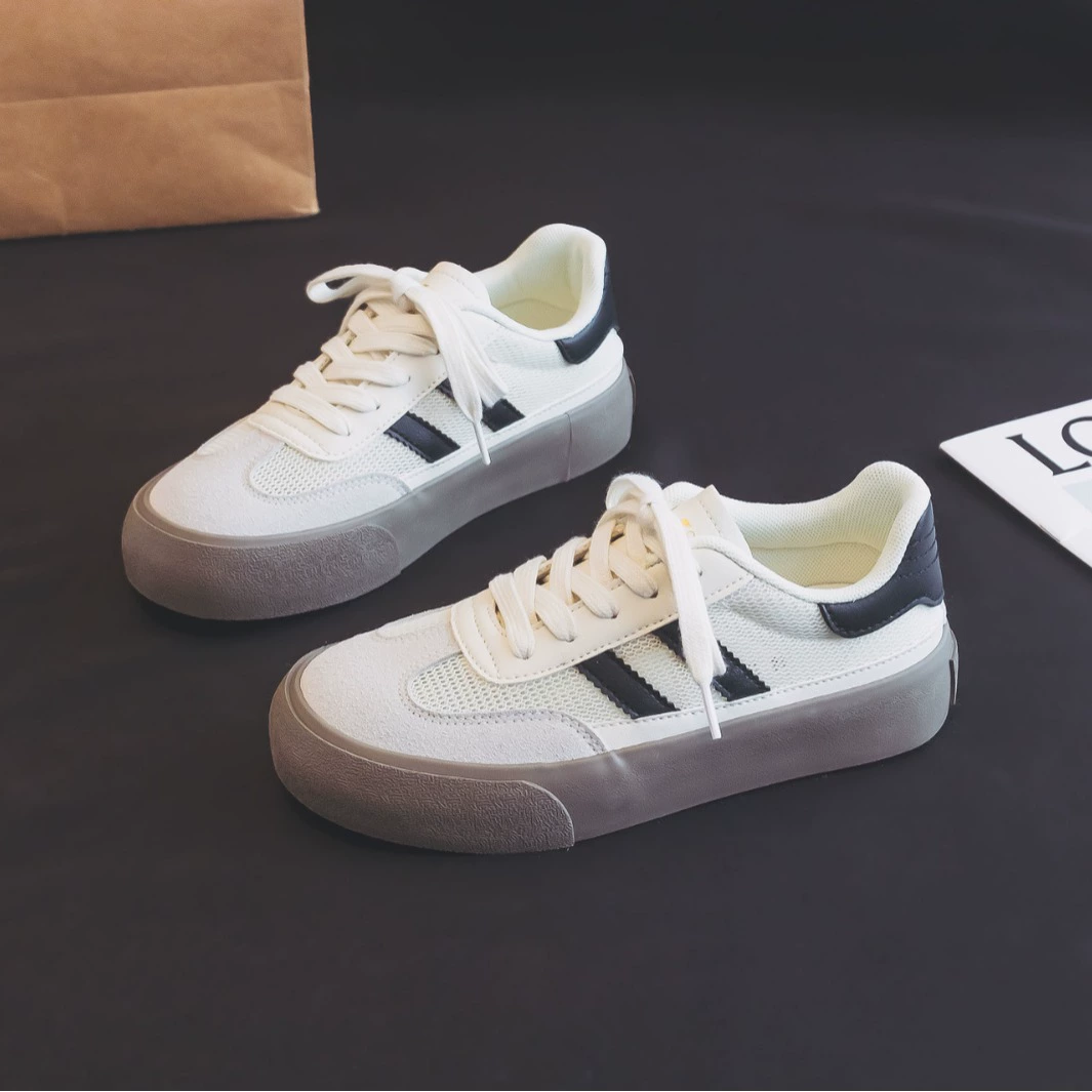 Спот 2024 весна и лето новая студенческая повседневная дикая нижняя строка цвета ультра волокна дышащая сетчатая панель обувь H1328