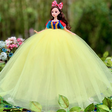 大号白雪公主迪士尼玩具冰雪奇缘儿童女孩生日礼物婚纱娃娃单个