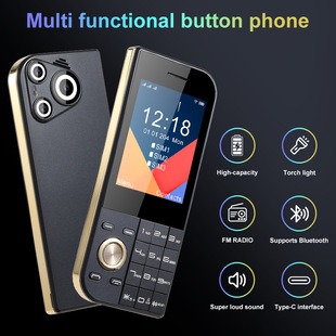 Cross-Border New Three-Card Multi-Card Thin and Light Card Mobile Phone Functional Machine Button Elderly Machine Student Backup Mobile Phone Hot Sale