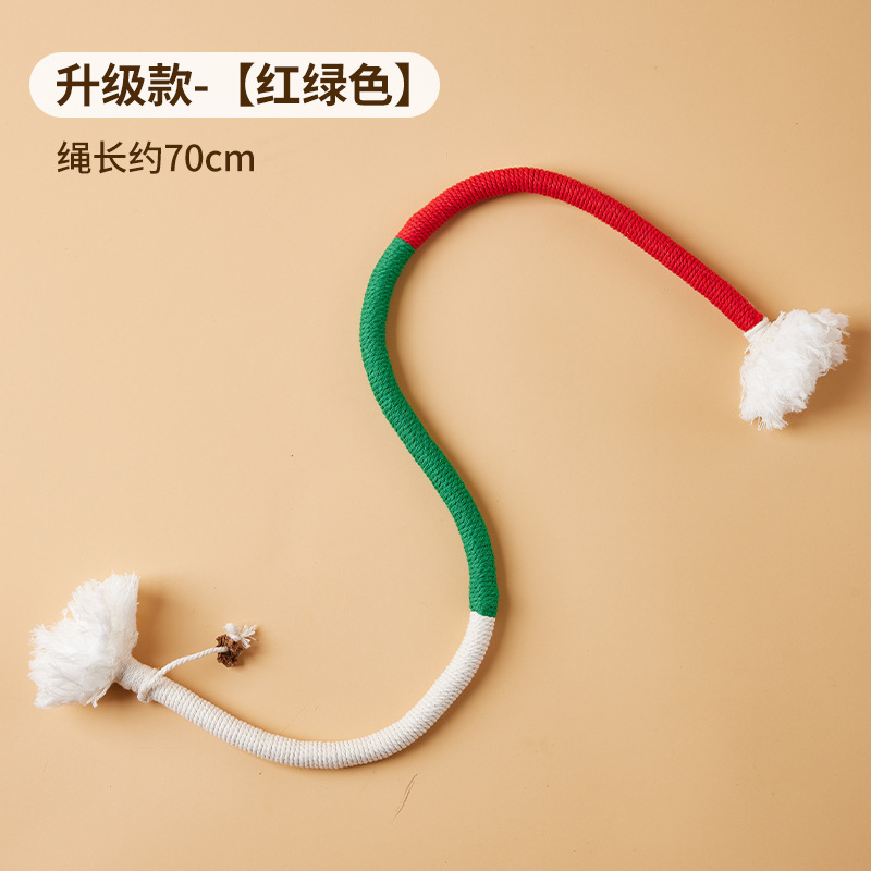 Cuerda de mordedura de gato diente molar limpieza auto-Hola alivio tapado durable cuerda de mordedura de gato artefacto molar Amazon al por mayor