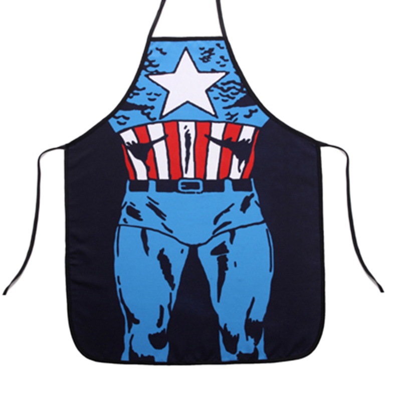 Personalidad divertida delantal creativo músculo hombres bikini serie dibujos animados pareja delantal fábrica al por mayor de Corea delantal