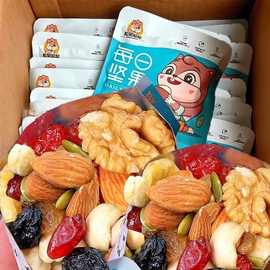 每日坚果混合坚果礼独立小包装休闲零食盒孕妇儿童干果大礼包整箱