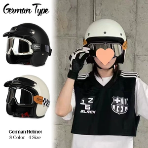 3C Certified Retro 3/4 Motorcycle Helmet - Cruiser, Electric Bike