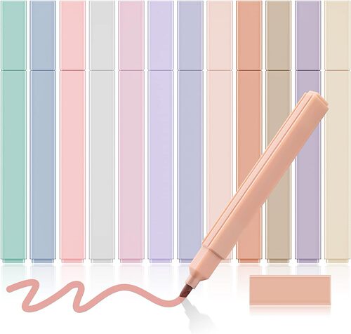 Cross-border new fluorescent highlighter student use marker pen marking pen high-quality sweet and salty style box-packed colored pens