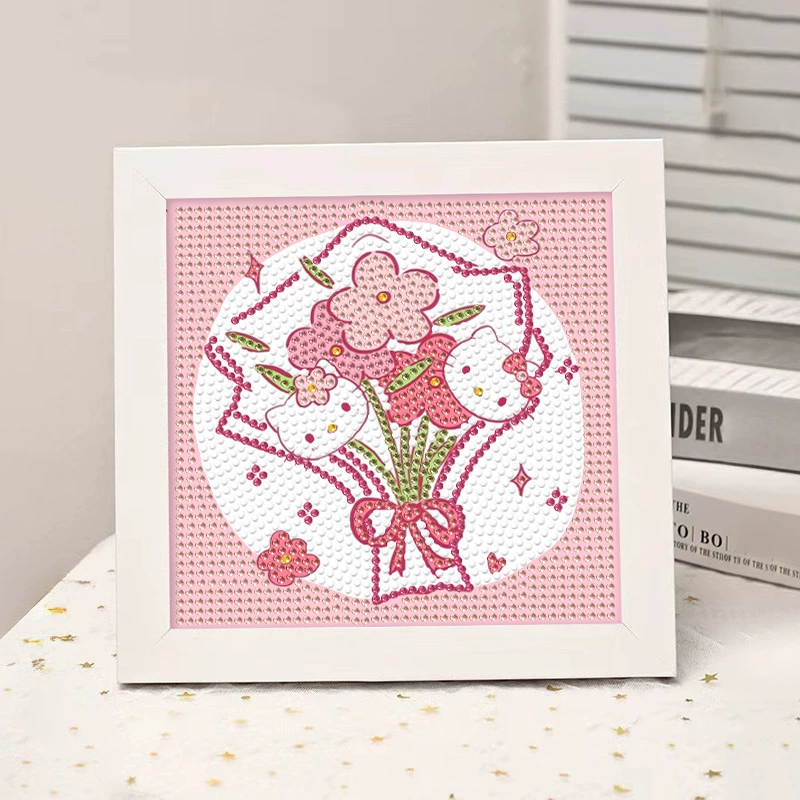 Набор для алмазной вышивки (Sanrio) Пикачу в раме, 17×17 см, комплект для полного стежка DIY