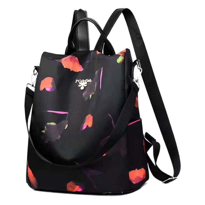 Mochila multifuncional transfronteriza para mujer, bolso antirrobo repelente al agua versátil de doble uso, bolso escolar de nailon de gran capacidad, envío directo