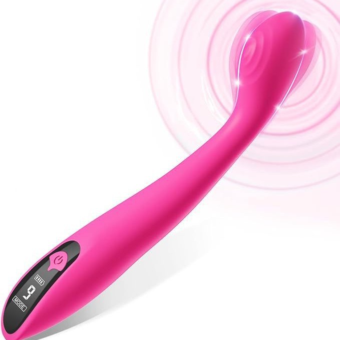 Vibromasseur point G Mia, stylo tendance, vibromasseur à boucle, ventouse magnétique en silicone, massage rechargeable, masturbateur féminin_voghion.com