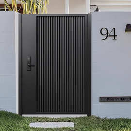 全亿铝合金户外庭院大门院子栅栏花园别墅门不锈钢单双开子母大门