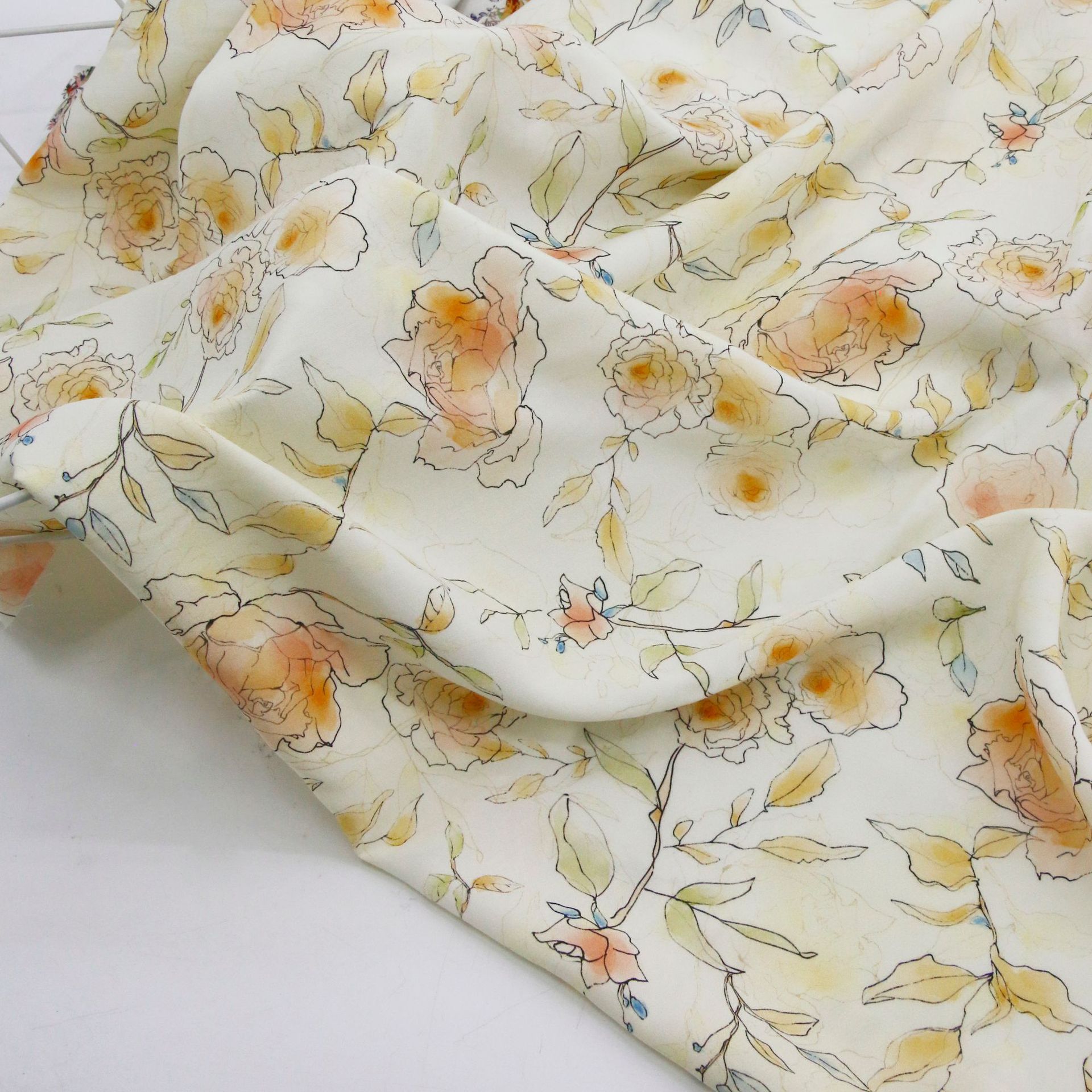 新款全棉60支新中式国风印花布料 童装亲子装包包饰品旗袍面料