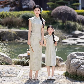 母女装旗袍裙2026新款儿童中式旗袍日常可穿小裙子显瘦母女亲子装