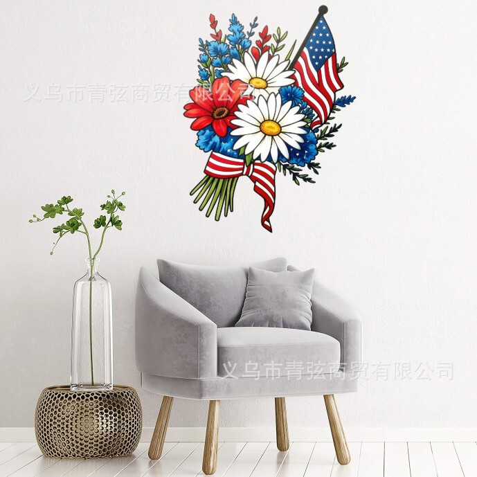 Cross-Border Metal American Flag Wall Decoration Iron Art Silhouette Living Room Bedroom Decorative Art Wall Ornament Colorful Hanging Decoration Cross-Border Metal American Flag Wall Decoration Iron Art Silhouette Living Room Bedroom Decorative Art Wall Ornament Colorful Hanging Decoration