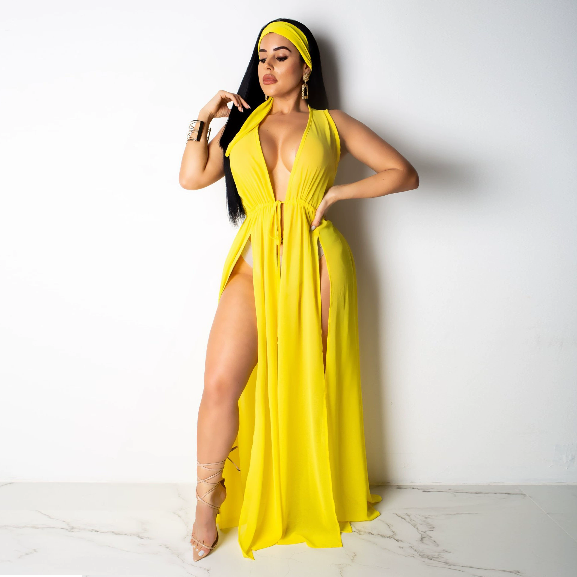 Amazon женский новый кардиган шифоновая юбка удлиненная куртка накидка 2019 горячая Распродажа пляжная юбка блузка