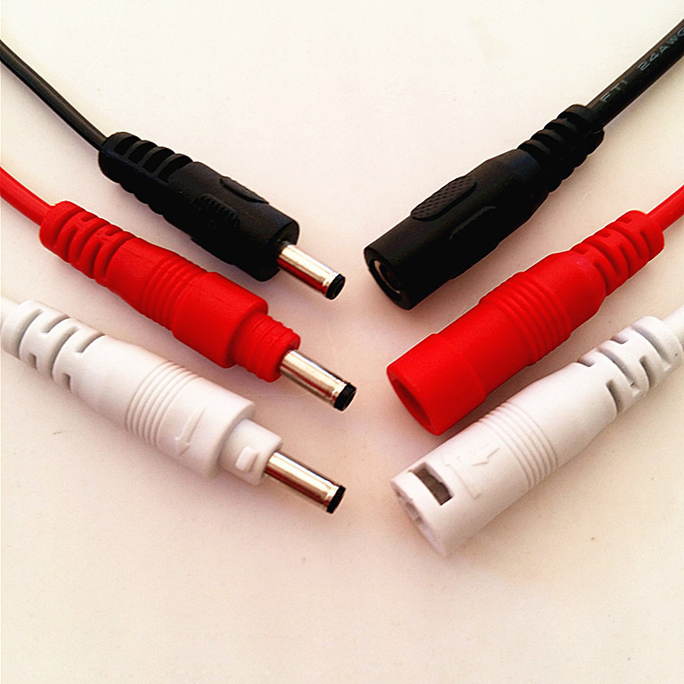 生产3.5*1.1防水公母插头 新款自锁型3.5*1.35防水公母连接线