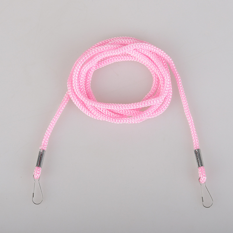 Guantes accesorios de cuerda de cuello cuerda anti-perdida gancho dos extremos con hebilla cuerda de gancho