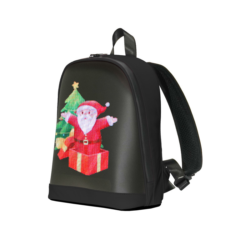 Mochila de moda LED Mochila de publicidad inteligente Mochila de pantalla LED Mochila APP Bluetooth DIY Cool