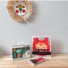 INS Nordic woven cartoon small lion tiger straw home wall hanging decoration children's room children's clothing store props