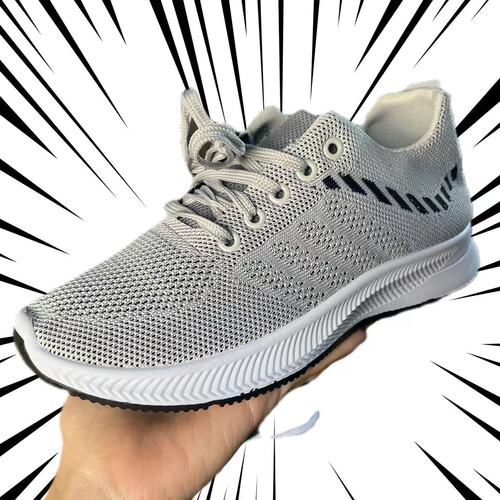  New Mesh Men's Casual Sports Shoes Soft Sole Lightweight Fly Knit Running Shoes Old Beijing Cloth Shoes for Male Students