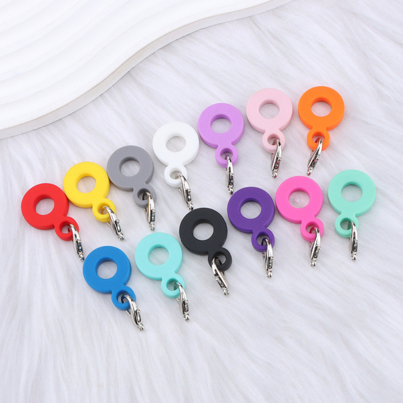 Casual DIY Beaded Silicone Straw Pendant Suitable for 8Mm-10Mm Water Cup Straw Buckle Manufacturer Ready Stock Direct Delivery