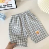 198-blue plaid pants