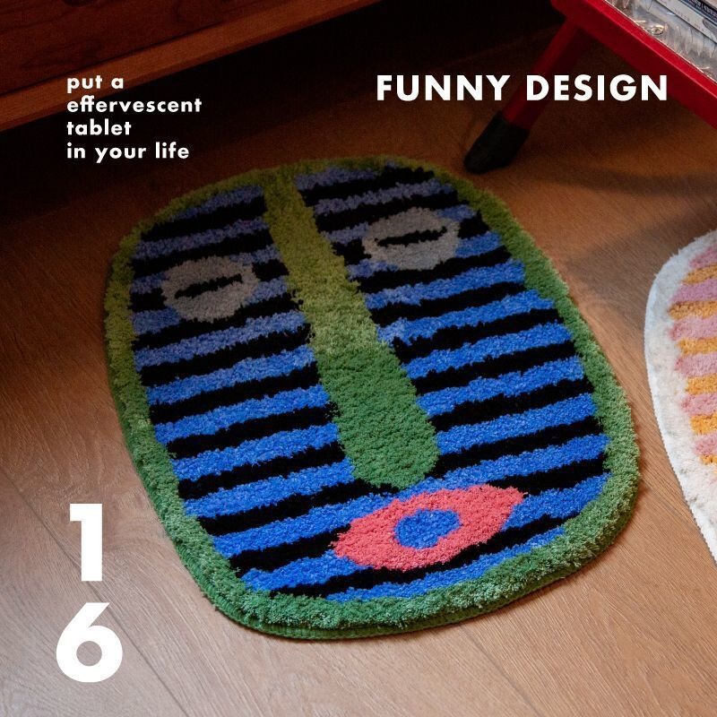 Niche art design soft carpet bedroom bathroom door absorbent carpet bathroom mat temu cross border