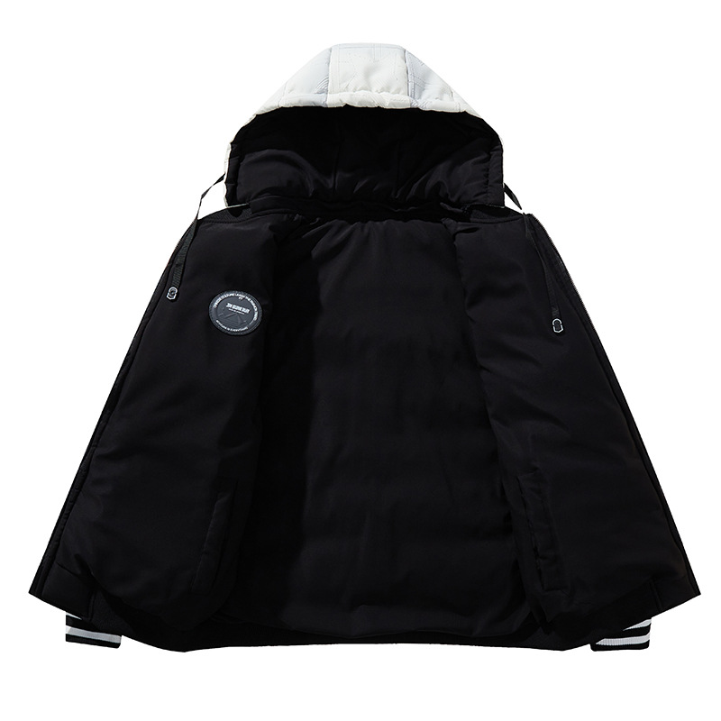 2023 nuevo abrigo de algodón hombre invierno joven engrosado algodón con capuzas tendencia casual abrigo de chaqueta suelta