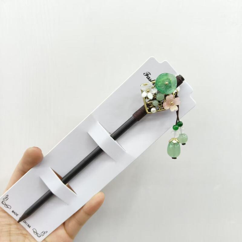 古风高级感黑色檀木发簪女流苏新中式簪子盘发神器发钗簪子苏州|undefined
