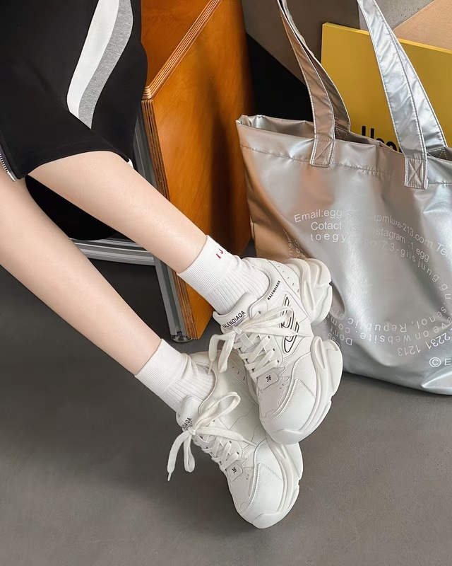 前言范8CM内增高老爹鞋女2025新款厚底松糕鞋百搭休闲运动小白鞋|undefined