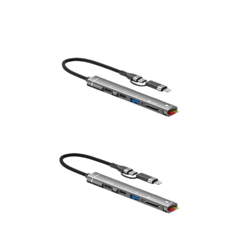 Apple совместимый кардридер/порт для памяти, для смартфона и ноутбука, USB-накопитель, зарядка для наушников