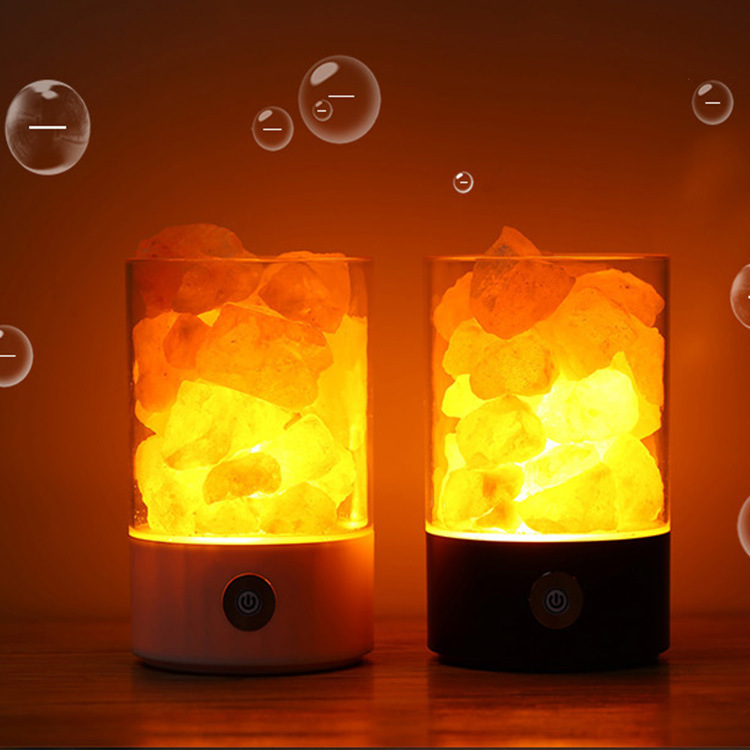 M2 Himalayan Crystal Salt Lamp M4 Natural Negative Ion Salt Lamp Creative Health Gift Bedside Bedroom Lamp