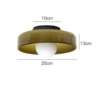 25cm green glass ceiling model