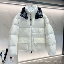 蒙口羽绒服M家漆面尼龙短款面包服Angelababy同款外套冬季高版本