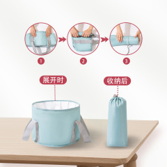Travel portable foot bag, foldable foot bath bucket, knee-deep bucket, home foot bath insulation foot bath basin foot bath bucket