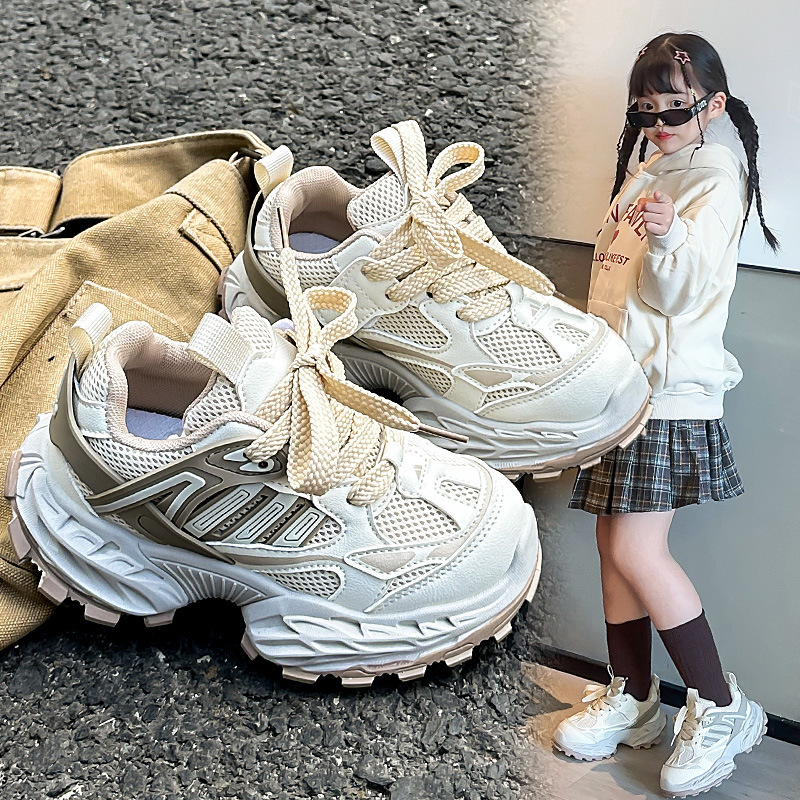 2025秋冬新款学生男童运动鞋儿童老爹鞋女童软底防滑跑步鞋休闲鞋|undefined