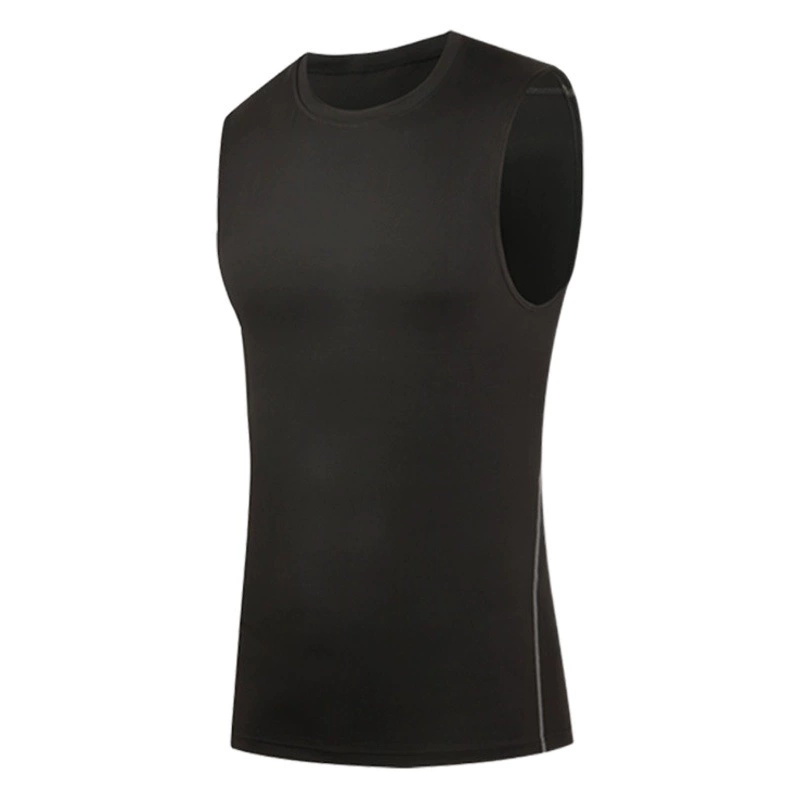 Производители в наличии спортивный Быстросохнущий жилет мужские баскетбольные базовые эластичные колготки без рукавов Одежда для бега, тренировок, фитнеса