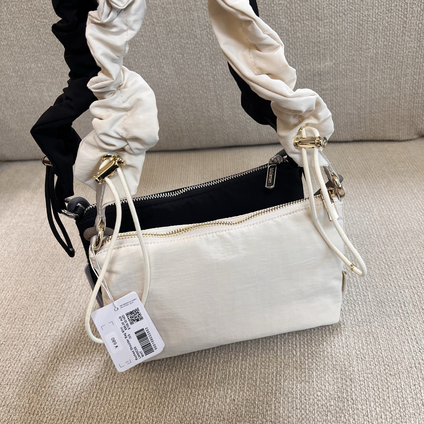 LU Convertible 1.5L 6.5L 16L Large Capacity Hobo Bag Pleated Cloud Crossbody Underarm Bag