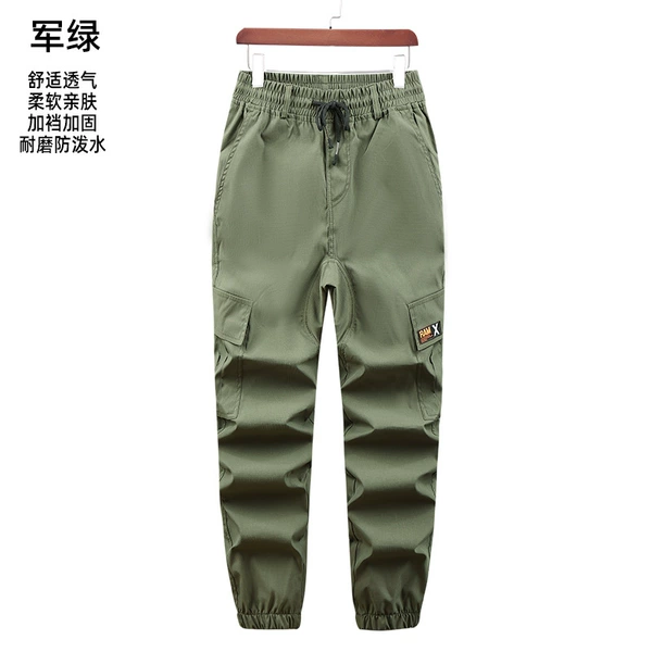 Summer quick dry green trousers